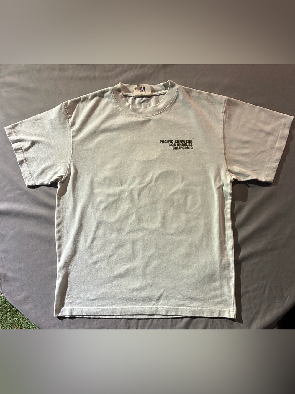 Pacific Sunwear Light Blue Graphic Crewneck T-Shirt - Men